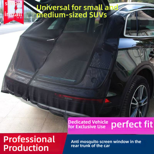 Accessoire intérieur pour voiture : Pare-soleil magnétique pliable pour <span class=keywords><strong>coffre</strong></span>, avec filet anti-moustiques arrière pour les voyages en plein air et la conduite autonome - Product Image 5