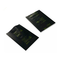 Sac plat en PE conducteur noir durable, anti-électrostatique, recyclable, pour accessoires de téléphonie mobile, écouteurs, anti-poussière, anti-lumière