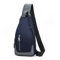 Повседневная мужская нагрудная сумка, слинг через плечо с широким ремешком, летняя сумка-мессенджер