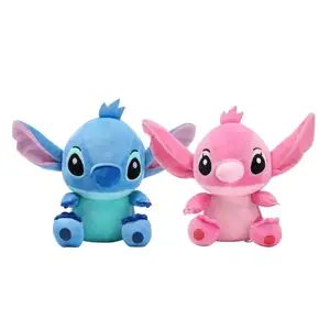 New Disney Stitch Angel Plush Toy Kawaii Lilo & Stitch Cartoon Stuffed Doll  Stress Relief Pillow Comforting Toy Kids Xmas Gift