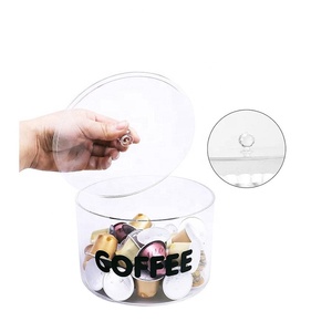 Espositore Rotondo Personalizzato in Acrilico per Capsule di Caffè con Coperchio per Esporre e Conservare Collezioni - Product Image 2