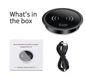 <span class=keywords><strong>Chargeur</strong></span> <span class=keywords><strong>sans</strong></span> <span class=keywords><strong>fil</strong></span> de bureau rapide 10W œillet de bureau Table de conférence trou Pad Compatible pour <span class=keywords><strong>iPhone</strong></span> X/<span class=keywords><strong>8</strong></span> <span class=keywords><strong>Plus</strong></span> - Product Image 4