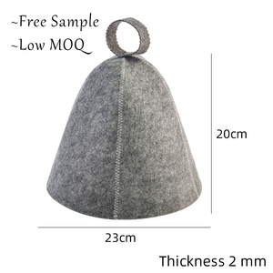 Chapeau de sauna écologique personnalisé à 5 plis en feutre de laine naturelle australienne pour adultes et enfants, unisexe, pour salle de vapeur - Product Image 6