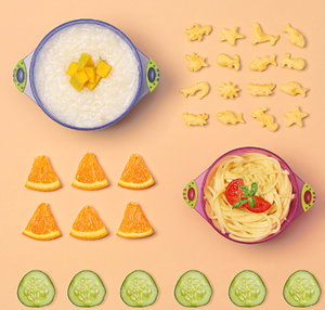 ชุดชามอาหารเสริมตัวดูดหลากสีแบบพกพาสำหรับทารกแรกเกิด3แพ็คพร้อมฝาปิดผลิตภัณฑ์สำหรับแม่และเด็ก - Product Image 4