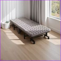 Lit pliant en métal épaissi de qualité supérieure, lit simple pour bureau, dortoir, hôtel, hôpital, design multifonctionnel