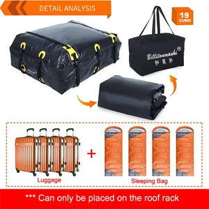 <b>Extra</b> <b>Large</b> Capacity Roof Waterproof Travel Bag Outdoor Sun Protection <b>Luggage</b> Bag Rooftop Cargo Carrier Cargo Bag - Product Image 4
