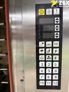 Four rotatif à convection à air chaud industriel en acier inoxydable pour la cuisson du pain, 5/10 plateaux, avec 1 <span class=keywords><strong>chariot</strong></span> - Product Image 6
