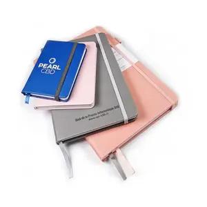 2024 Todo o livro personalizado couro duro Diário Planejador PU Couro Diário Note Book Notebook com adesivos