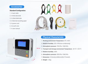 CONTEC E3 <span class=keywords><strong>Ecg</strong></span> appareil d'échocardiographie portable 3 canaux <span class=keywords><strong>ECG</strong></span> EKG - Product Image 4