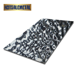 Plaques en acier inoxydable ondulé 4x8 pieds, finition miroir or et argent, prêtes à être expédiées - Product Image 6