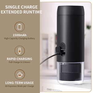 เครื่องชงกาแฟแคปซูลแบบพกพา 3 in 1 ใช้พลังงานจากพอร์ต Type C ขนาดเล็ก สำหรับใช้งานกลางแจ้ง กึ่งอัตโนมัติ พร้อมถังน้ำขนาด 90 มล. - Product Image 5