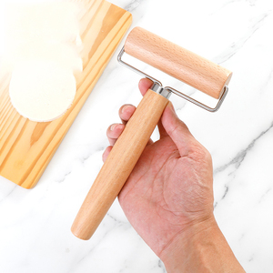 Bằng Gỗ Bột Con Lăn Tốt Nhất Đôi Đầu Không Dính Cán <span class=keywords><strong>Pin</strong></span> Cho Fondant Pie Lớp Vỏ Cookie Pastry Bánh Pizza Con Lăn - Product Image 4