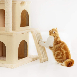 Piattaforma gialla Multi livello per Scratching Post grande torre per gatti condomini per animali domestici casa per giochi - Product Image 4