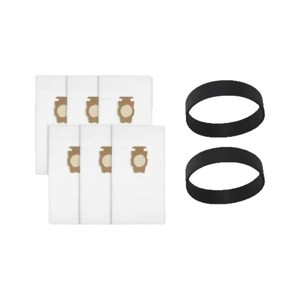 Sacs à poussière non tissés pour aspirateur, lot de 12, avec bandes filtrantes, pour usage domestique, haute efficacité, 101-150 mètres carrés - Product Image 1