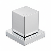 Robinet de douche et de baignoire 5 trous en laiton UPC de haute qualité, design contemporain, double poignée, chromé, économie d'eau, pour hôtel