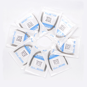 ลวดทันตกรรมแบบกลมหรือสี่เหลี่ยมลวดโค้งสแตนเลสสำหรับจัดฟันลวดจัดฟัน - Product Image 1