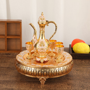 ชุดไวน์วินเทจสุดหรู สไตล์ยุโรป  วัสดุโลหะผสมสังกะสี  ชุดไวน์คลาสสิกแปดชิ้น - Product Image 6