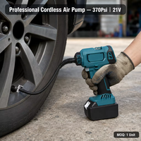 Compresseur d'air sans fil 21V |   Pompe à batterie au lithium sans balais 370 PSI |   Pompe à air numérique pour pneus, pour atelier et garage