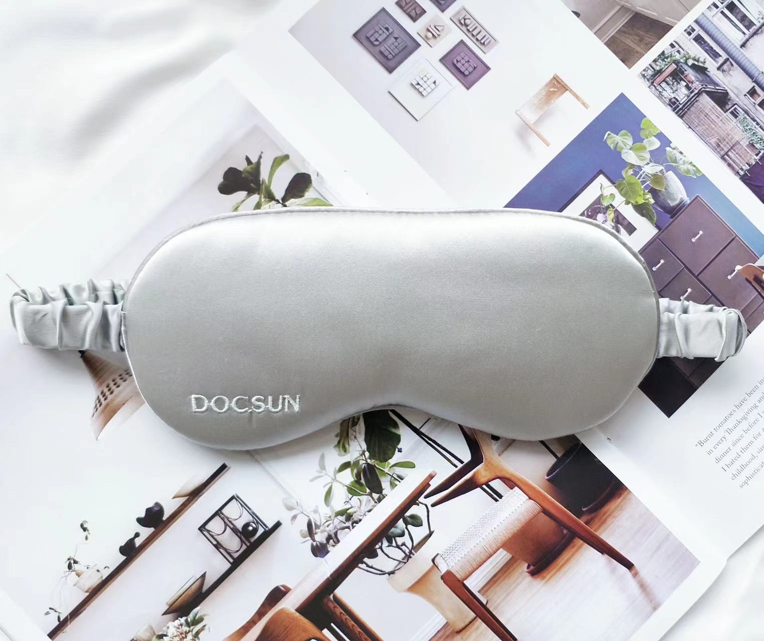 Высококачественная маска для сна из 100% шелка тутового шелкопряда с логотипом на заказ, маска для сна eyemask