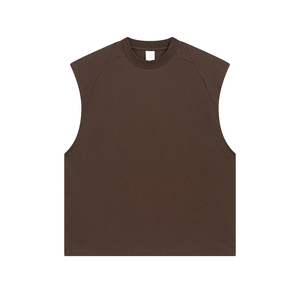 Débardeur sans manches pour homme, sans étiquette, respirant, tricoté 100 % coton, écologique, anti-boulochage, confort toute la journée - Product Image 1