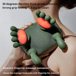 Beheizter Nackenmassagegerät, Tragbares Elektrisches 4D-Shiatsu-Massagegerät, Menschliches Hand-Simulationsdesign - Product Image 6