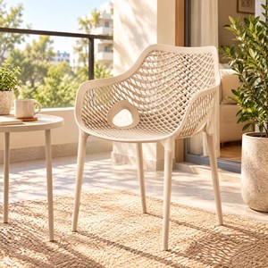 Chaise en rotin synthétique résistante aux intempéries, facile à nettoyer, idéale pour la maison, le patio, l'appartement, le salon, la salle à manger - Vente en gros usine - Product Image 1