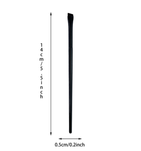 Vente chaude haut de gamme manche en bois Eyeliner brosse crayon à sourcils Application <span class=keywords><strong>Ultra</strong></span>-Fine Angle plat brosse à sourcils - Product Image 6