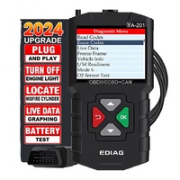 Escáner OBD2 EDIAG YA201, Herramienta de Diagnóstico OBDII para Automóviles, Lector de Códigos de Error del Motor de 2.4 Pulgadas, Probador de Batería para Todos los Automóviles OBD2