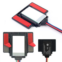 Miroir de maquillage intelligent à capteur tactile DC12V, LED monochrome tricolore, intensité réglable en continu, interrupteur IP23