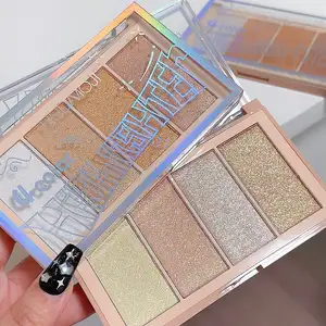 Oem ODM Chất lượng cao khuôn mặt trang điểm không thấm nước sáng Highlighter lâu dài cung cấp nhãn ánh sáng lung linh cơ thể highligther Palette