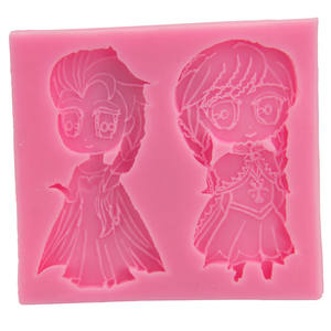 Molde de Silicona 3D con Forma Rectangular para Decoración de Pasteles y Fondant, Diseño de Personajes de Anime Clásicos Vestidos de <span class=keywords><strong>Princesa</strong></span> - Product Image 5