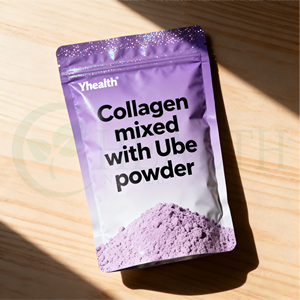 Ube bột OEM nhãn hiệu riêng Hữu Cơ Ube Latte Collagen bột Superfood Ube Hữu Cơ bột màu tím Yam Ube bột trong có thể & Túi - Product Image 3