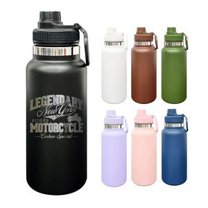 20 Pack Outdoor Sports Vacuum <b>Insulated</b> 32Oz Wide Mouth Leak Proof Water Bottle for Laser Engrave - Product Image 1