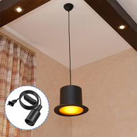 Support de lampe suspendu en silicone de style rétro E26/E27, douille à vis, café, bar, accessoires de luminaire, vente en gros