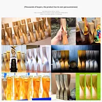 Trophée de récompense annuel de haute qualité, élégant et créatif pour les employés exceptionnels, en métal, fabriqué en Chine, nouvelle collection 2025, marque HDY