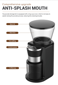 Moulin à café portable à faible vitesse à double usage pour la maison et le bureau avec boîtier en plastique pour une utilisation en hôtel - Product Image 6