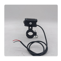 Feux de route pour moto à œil d'ange rouge et bleu, phare LED, mini feux de route, feux de travail, feux antibrouillard, ampoule DRL pour voiture et camion