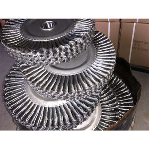 Cepillo de alambre de hierro para limpieza, rueda Circular de alambre de nudos trenzados de acero de 75mm de diámetro, calidad prémium, 5 pulgadas - Product Image 3