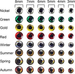 <span class=keywords><strong>Leurre</strong></span> holographique yeux de poisson vivant en 3-D super réaliste yeux de pêche yeux de mouche <span class=keywords><strong>leurre</strong></span> de pêche faisant des matériaux de montage de mouches B10 - Product Image 2