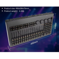 Consola Profesional MA2 para Equipos de Escenario, Controlador de Luces DMX512, Mini Controlador de Proyección para DJ, Discoteca y Fiestas