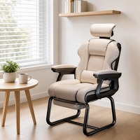 Chaise de jeu Esports en cuir avec massage, soutien lombaire, pieds fixes pour stabilité, rotation à 360 degrés, siège ergonomique, appui-tête, certifiée BIFMA CE