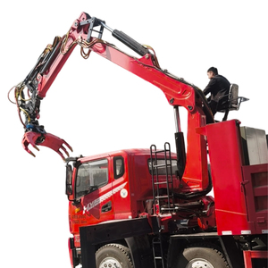 Équipement de levage 1,5 tonne 8m Grue à grappin hydraulique montée sur <span class=keywords><strong>camion</strong></span> 360° °   Grappin rotatif pour la manutention de <span class=keywords><strong>ferraille</strong></span> et d'acier - Product Image 3