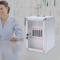 Armoire de rangement pour téléphones portables en alliage d'aluminium à 24 compartiments, à fixer au mur, pour salles de classe ou salles de conférence