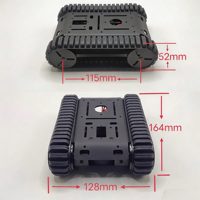 Châssis de voiture robotisée sur chenilles DIY, plateforme de char intelligent, kit éducatif de programmation Arduino, kit de construction électronique avec télécommande PS2