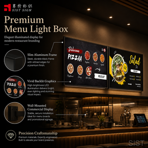 กล่องไฟเมนู LED กันน้ำแบบบางพิเศษ สำหรับร้านอาหาร คาเฟ่ และร้านกาแฟ ติดผนัง ป้ายโฆษณาเมนู ป้ายไฟโฆษณา - Product Image 3