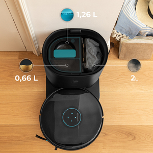 Robot aspirateur et laveur T2 Pro, nettoyage intelligent entièrement automatique, robot aspirateur humide et sec avec vidage automatique - Product Image 5