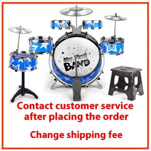 Trẻ Em Người Mới Bắt Đầu Jazz Trống Cụ Đặt 3-6 Năm Tuổi Trẻ Em Của Nhân Tạo Sàn Trống Với Phân Khoa Học & Kỹ Thuật Đồ Chơi - Product Image 3