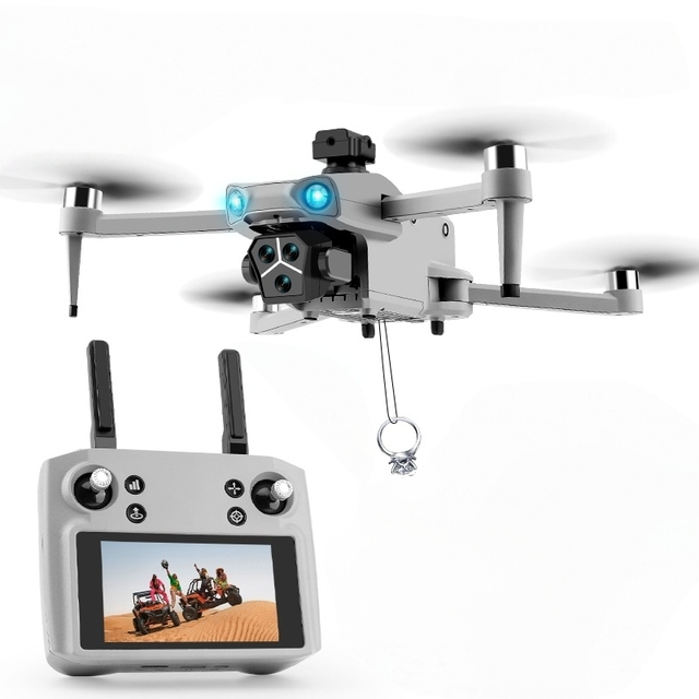 Flytec T01 GPS Smart Brushless Motor Drone with 4K Camera 4.5-inch Touch Screen Mini UAV