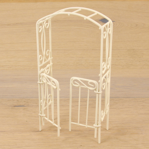 ซีคอม มินิ การ์เดน เทรลลิส อาร์ช พร้อมประตูสีขาว (ประมาณ) สูง 9.5 ซม. รุ่นเยอรมนี 9069-G1038-1 - Product Image 1