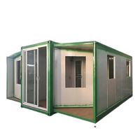 Maison d'exposition mobile portable de 20 pieds, conteneur extensible pour showroom, bureau préfabriqué pliable pour événements temporaires de salons professionnels
